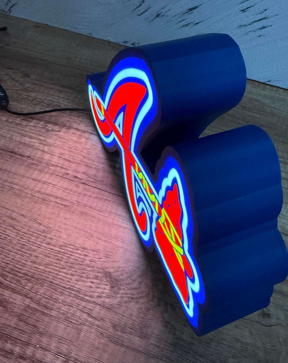 Atlanta Braves 3D Printed Lightbox
