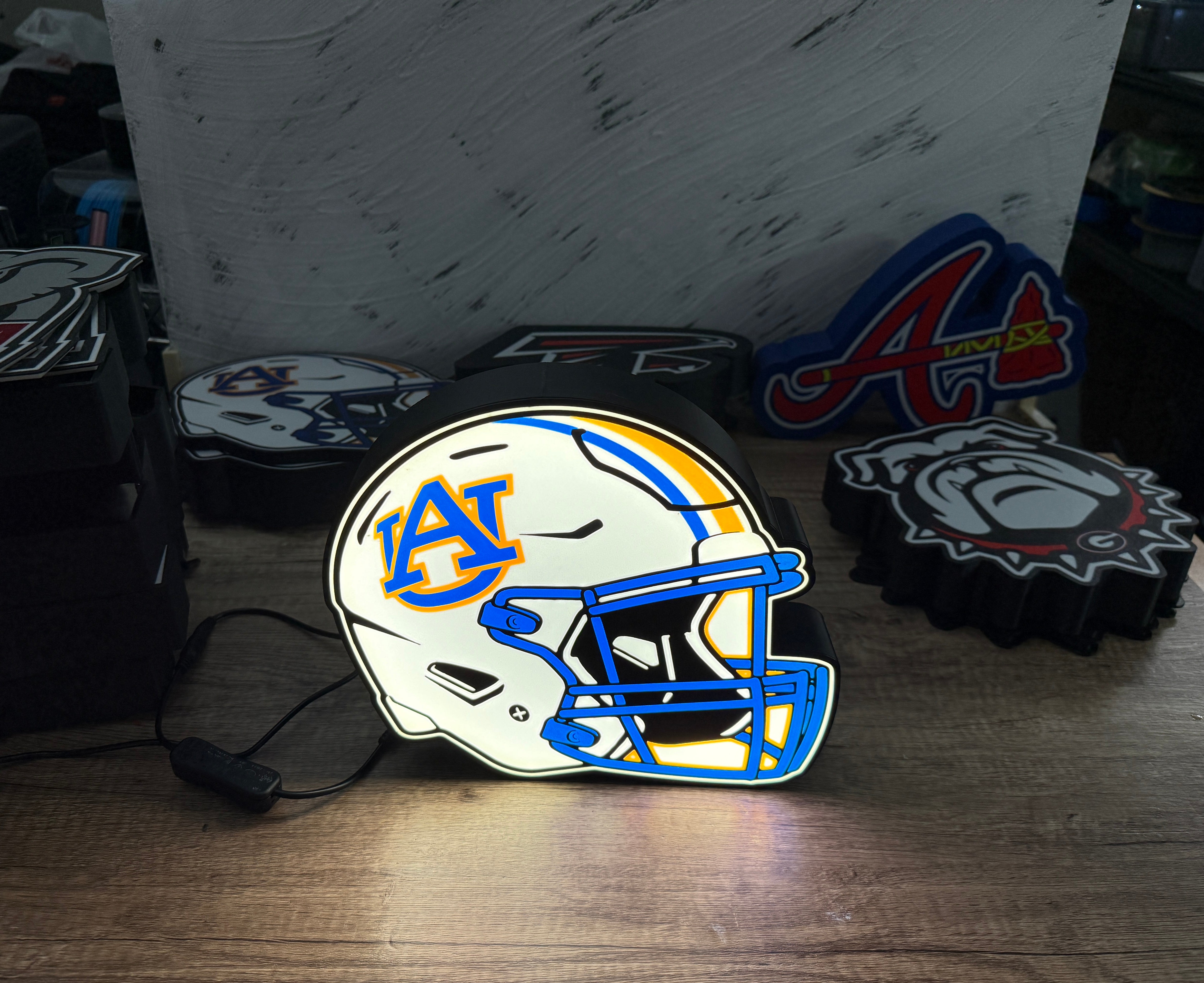 auburn collage football helmet Auburn Tigers Helmet Lightbox – Tradecraft Scout