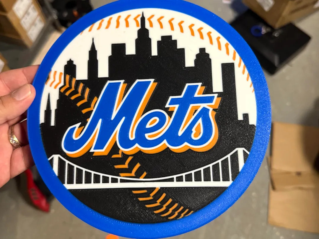 New York Mets 3D Printed Lightbox