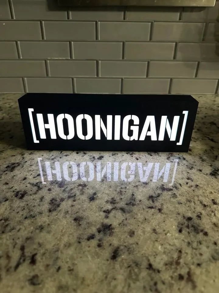 Hoonigan 3D Printed Lightbox