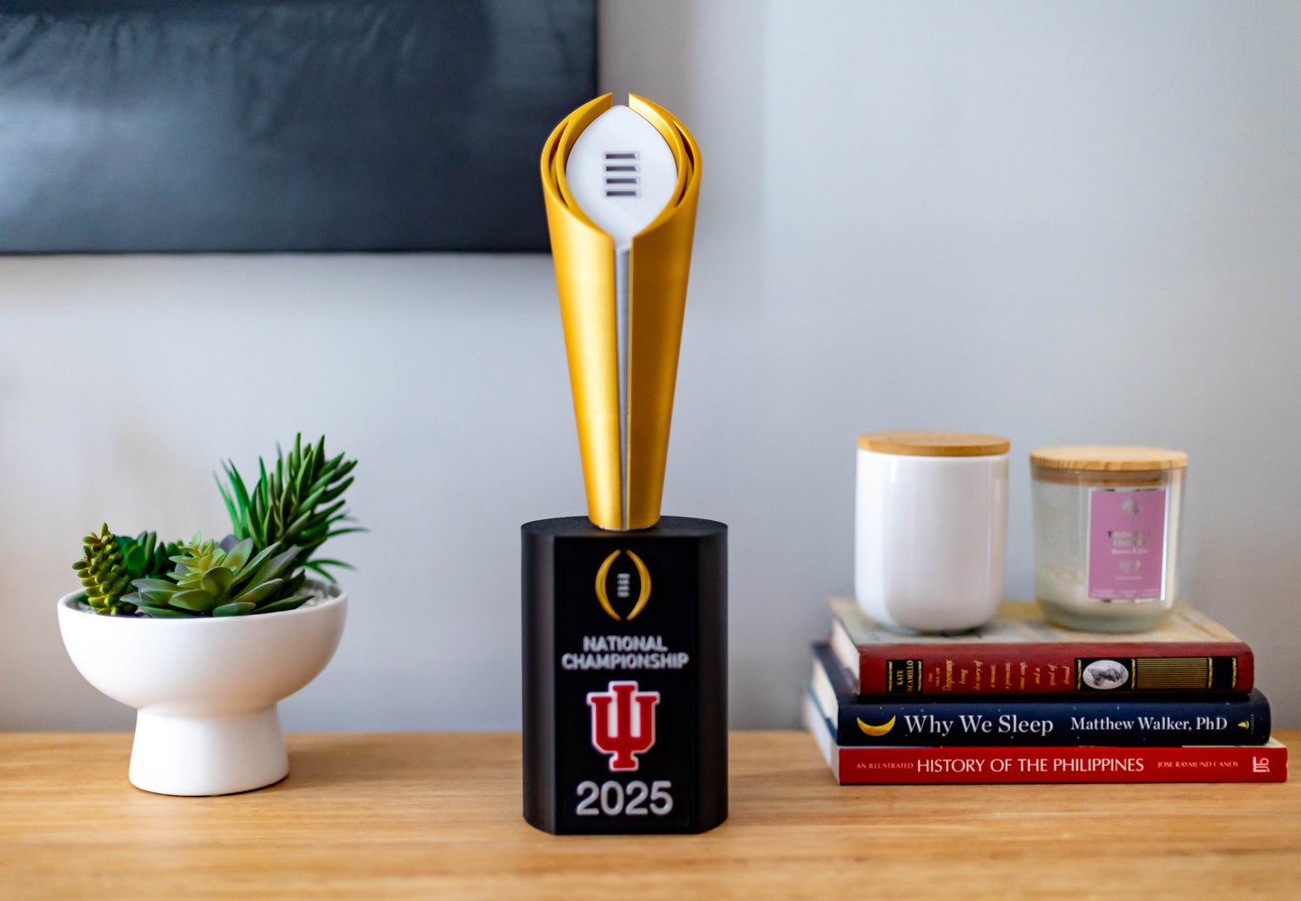 2025 Indiana Hoosier College Football Playoff Trophy