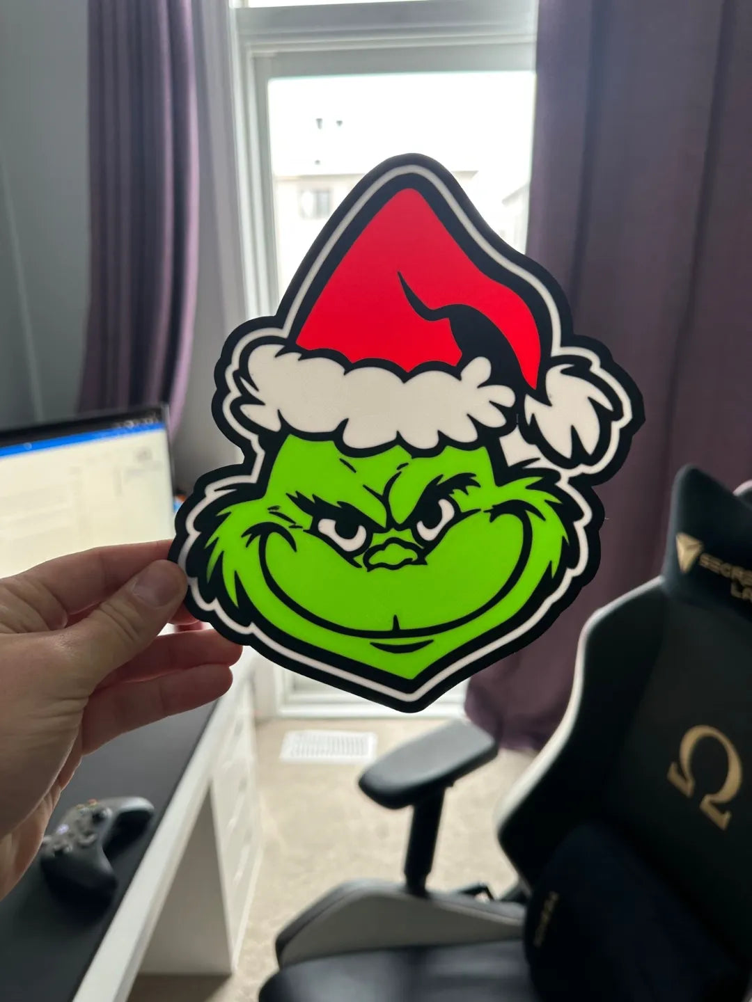 Grinch 3D Printed Lightbox