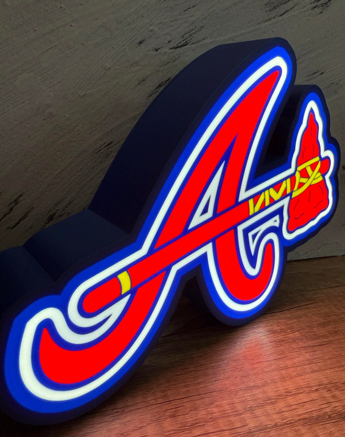Atlanta Braves 3D Printed Lightbox