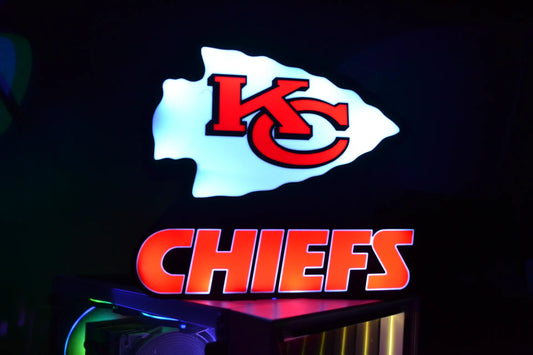 Chiefs 3D Printed Lightbox
